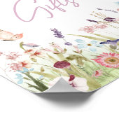 Little Butterfly Wildflower Boeken en geschenken Poster (Hoek)