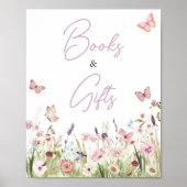 Little Butterfly Wildflower Boeken en geschenken Poster (Voorkant)