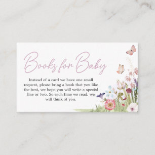 Little Butterfly Wildflower Boeken voor Baby Informatiekaartje