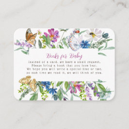 Little Butterfly Wildflower Lente Boeken voor Baby Informatiekaartje