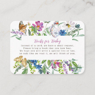 Little Butterfly Wildflower Lente Boeken voor Baby Informatiekaartje