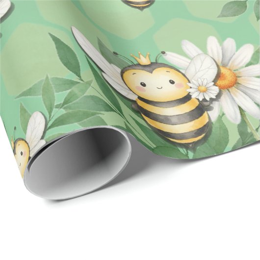 Little Buzz Bee Inpakpapier (Rol Hoek)