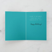 Little Byte Older Floppy Disc Birthday Card Kaart (Binnen)