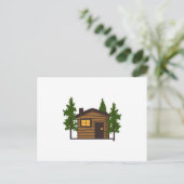 Little Cabin Briefkaart (Staand voorkant)