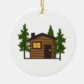 Little Cabin Keramisch Ornament (Voorkant)