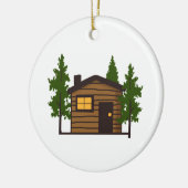 Little Cabin Keramisch Ornament (Links)