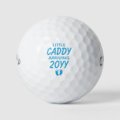 Little Caddy gepersonaliseerde zwangerschapsaankon Golfballen (Voorkant)