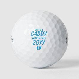 Little Caddy gepersonaliseerde zwangerschapsaankon Golfballen