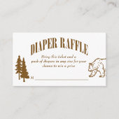 Little camper adventure baby shower luierverloting informatiekaartje (Voorkant)