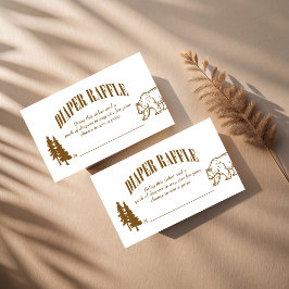 Little camper adventure baby shower luierverloting informatiekaartje