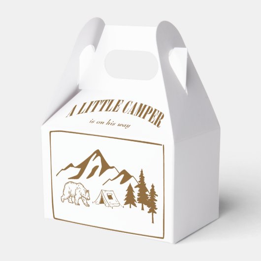 Little camper adventure boho baby shower bedankdoosjes (Achterkant)