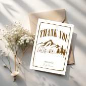 Little camper adventure boho baby shower bedankkaart