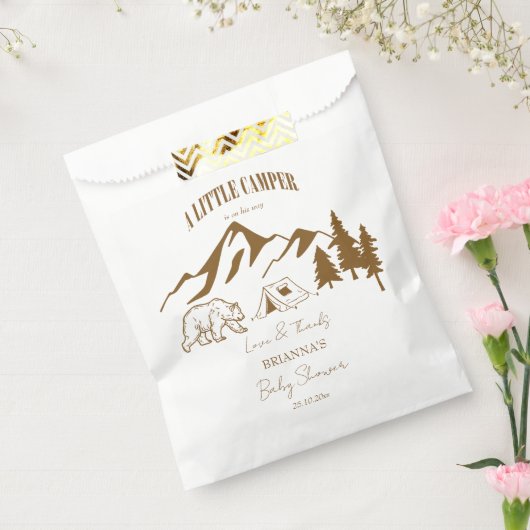 Little camper adventure boho baby shower bedankzakje (Gezegeld)