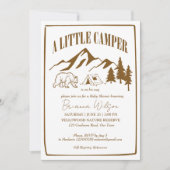 Little camper adventure boho baby shower kaart (Voorkant)