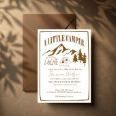 Little camper adventure boho baby shower kaart