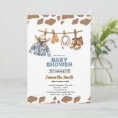 Little Camper Baby Shower Invitation Kaart (Staand voorkant)