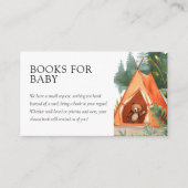 Little Camper Beer Baby shower Boeken voor Baby Informatiekaartje (Voorkant)