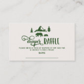 Little camper Beer Luier verloting ticket Informatiekaartje (Voorkant)