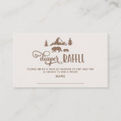 Little camper Beer Luier verloting ticket Informatiekaartje (Voorkant)