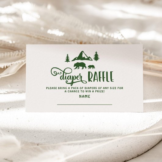 Little camper Beer Luier verloting ticket Informatiekaartje