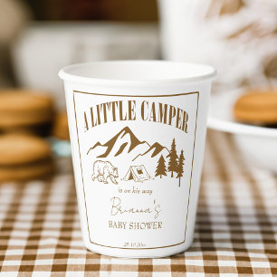 Little camper boho baby shower gepersonaliseerd papieren bekers
