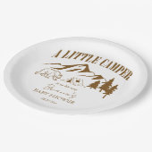 Little camper boho baby shower gepersonaliseerd papieren bordje (Gekanteld)