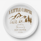 Little camper boho baby shower gepersonaliseerd papieren bordje (Voorkant)