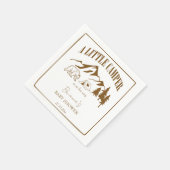 Little camper boho baby shower gepersonaliseerd servet (Hoek)