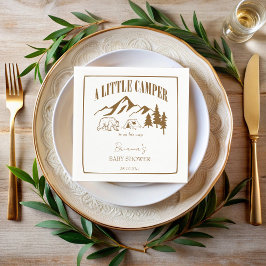 Little camper boho baby shower gepersonaliseerd servet