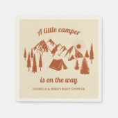 Little Camper Forest Camping Baby shower Servet (Voorkant)