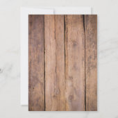 Little Camper Rustic Boy Baby shower Woodland Kaart (Achterkant)