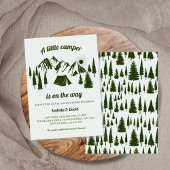 Little Camper Woodland Camping Baby shower Kaart