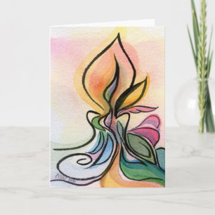Little Candle Notecard Kaart