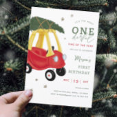 Little Car Holiday Benederful 1st Birthday Party Kaart