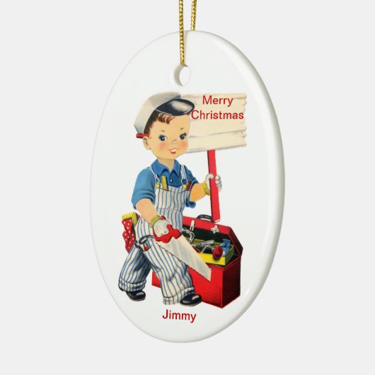 Little Carpenter ornament Retro design (Links)