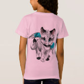Little Cartoon Angel Cat T-shirt (Achterkant)