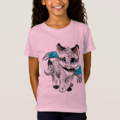 Little Cartoon Angel Cat T-shirt (Voorkant)
