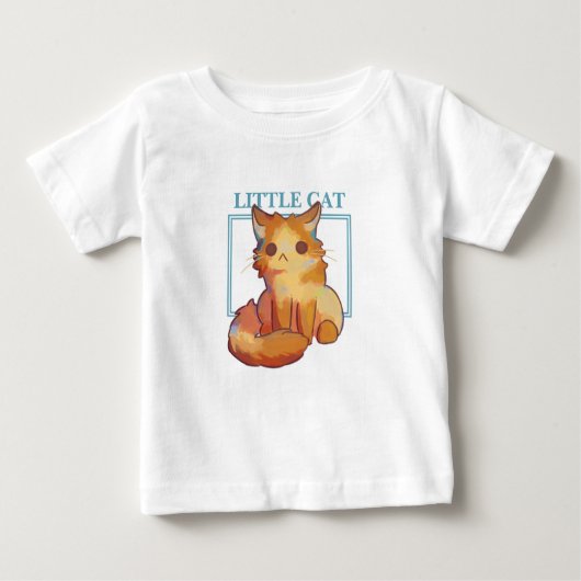 Little Cat Drawing tshirt kids (Voorkant)