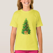 Little Cat Facets Tree | Funny Meowy-kerstboom T-shirt (Voorkant)