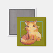 Little Cat, poesje Magneet (Voorkant / Achterkant)