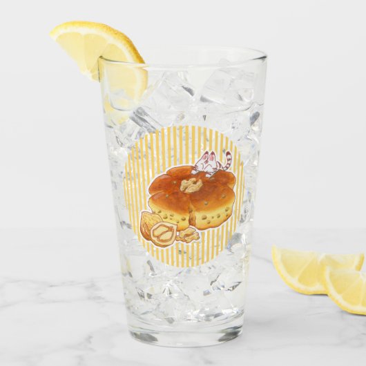 Little Cat & Walnut bread Glas (Voorkant ijs)