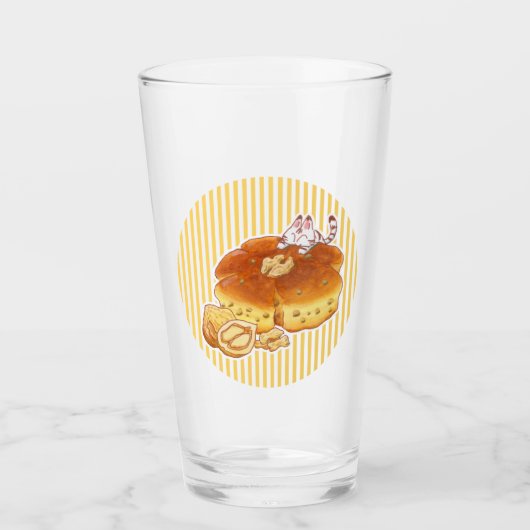 Little Cat & Walnut bread Glas (Voorkant)