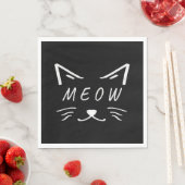 Little cat with meow face servet (Insitu)