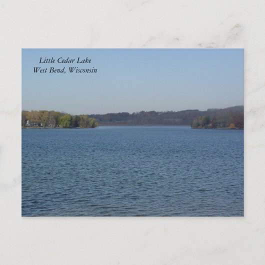 Little Cedar Lake Briefkaart (Voorkant)
