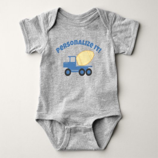 Little Cement Truck Romper (Voorkant)