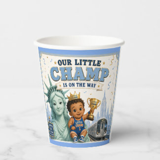 Little Champ Basketbal BABY Shower Papieren Bekers