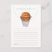 Little Champ Basketball Advice for Mum Baby shower Informatiekaartje (Voorkant)