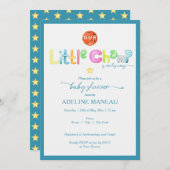 Little Champ is op weg naar Waterverf Baby shower Kaart (Voorkant / Achterkant)