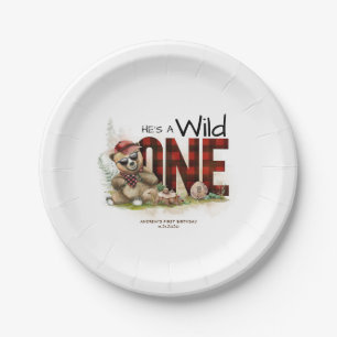 Little Charming Lumberjack Beer Wild Een Verjaarda Papieren Bordje