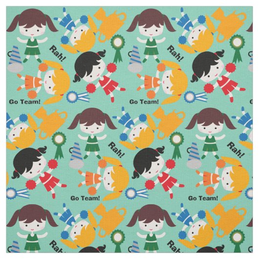 Little Cheerleaders Fabric Stof (Swatch)